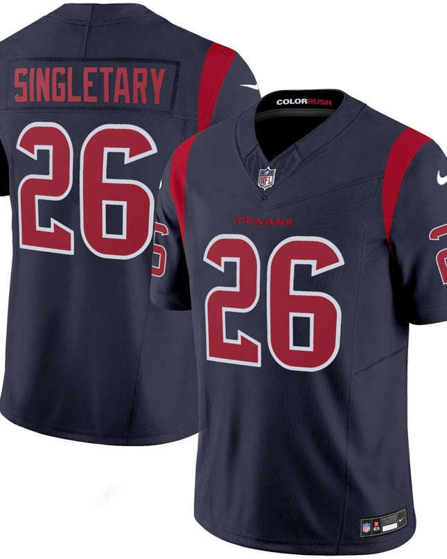 Men's Houston Texans Color Rush Legend Vapor Jersey - All Stitched HOUTEX_KDZ - KINDOZY