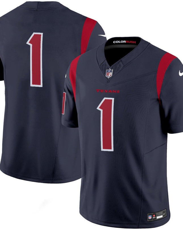 Men's Houston Texans Color Rush Legend Vapor Jersey - All Stitched HOUTEX_KDZ - KINDOZY