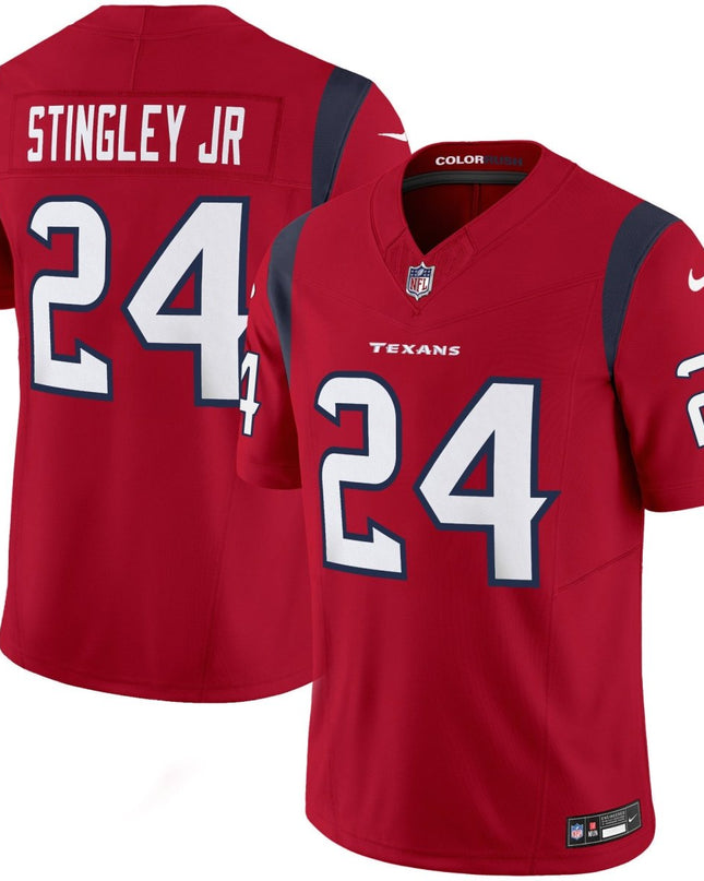 Men's Houston Texans Color Rush Legend Vapor Jersey - All Stitched HOUTEX_KDZ - KINDOZY