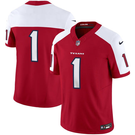 Men's Houston Texans Color Rush Legend Vapor Jersey - All Stitched HOUTEX_KDZ - KINDOZY