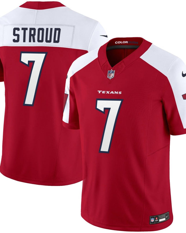 Men's Houston Texans Color Rush Legend Vapor Jersey - All Stitched HOUTEX_KDZ - KINDOZY