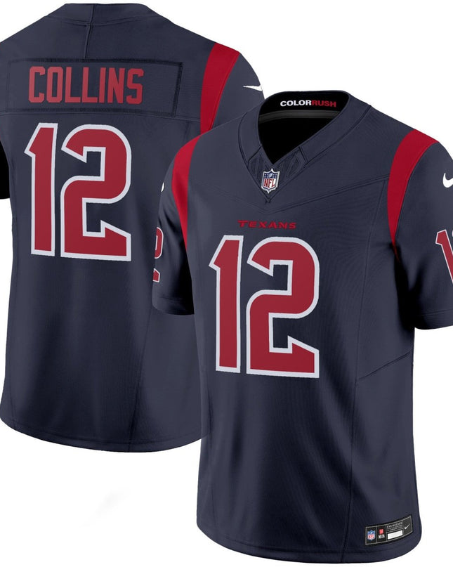 Men's Houston Texans Color Rush Legend Vapor Jersey - All Stitched HOUTEX_KDZ - KINDOZY