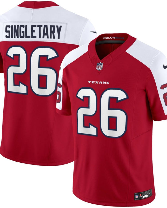 Men's Houston Texans Color Rush Legend Vapor Jersey - All Stitched HOUTEX_KDZ - KINDOZY
