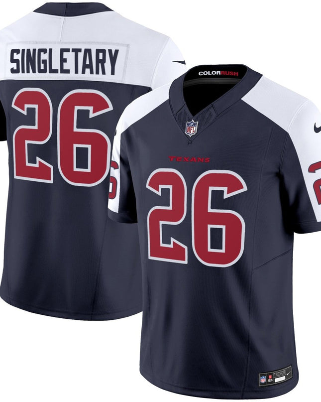 Men's Houston Texans Color Rush Legend Vapor Jersey - All Stitched HOUTEX_KDZ - KINDOZY