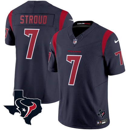 Men's Houston Texans Color Rush Legend Vapor Jersey V2 - All Stitched HOUTEX_KDZ - KINDOZY