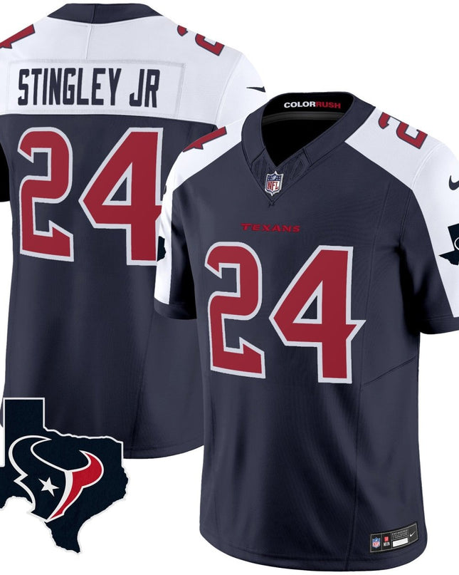 Men's Houston Texans Color Rush Legend Vapor Jersey V2 - All Stitched HOUTEX_KDZ - KINDOZY