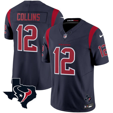 Men's Houston Texans Color Rush Legend Vapor Jersey V2 - All Stitched HOUTEX_KDZ - KINDOZY
