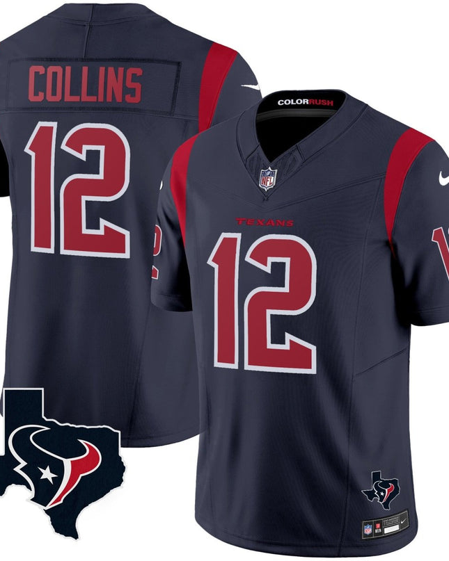 Men's Houston Texans Color Rush Legend Vapor Jersey V2 - All Stitched HOUTEX_KDZ - KINDOZY