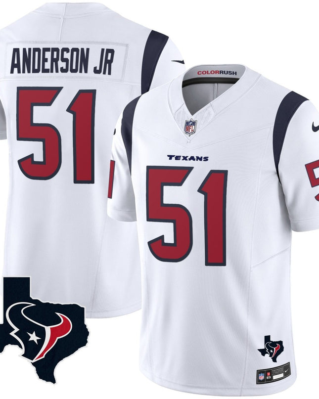 Men's Houston Texans Color Rush Legend Vapor Jersey V2 - All Stitched HOUTEX_KDZ - KINDOZY