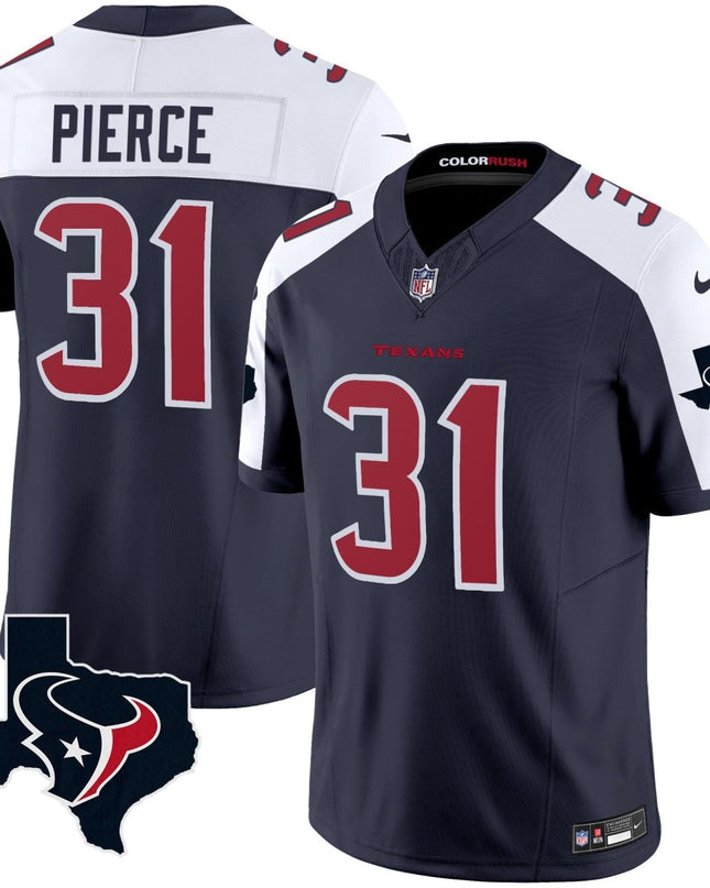 Men's Houston Texans Color Rush Legend Vapor Jersey V2 - All Stitched HOUTEX_KDZ - KINDOZY