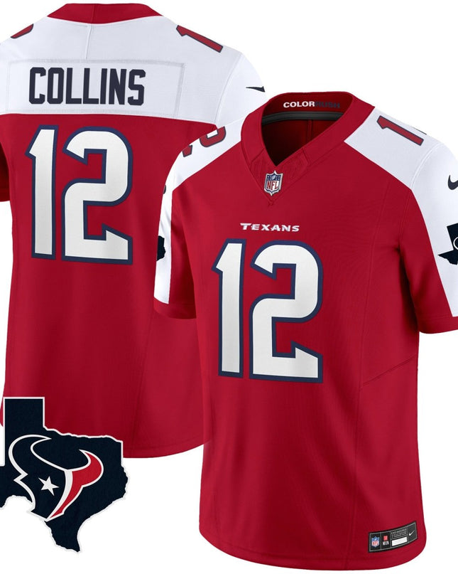 Men's Houston Texans Color Rush Legend Vapor Jersey V2 - All Stitched HOUTEX_KDZ - KINDOZY