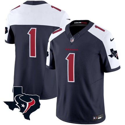 Men's Houston Texans Color Rush Legend Vapor Jersey V2 - All Stitched HOUTEX_KDZ - KINDOZY
