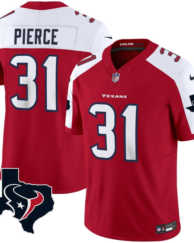 Men's Houston Texans Color Rush Legend Vapor Jersey V2 - All Stitched HOUTEX_KDZ - KINDOZY