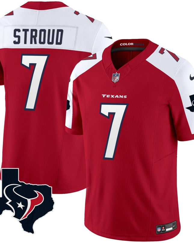 Men's Houston Texans Color Rush Legend Vapor Jersey V2 - All Stitched HOUTEX_KDZ - KINDOZY