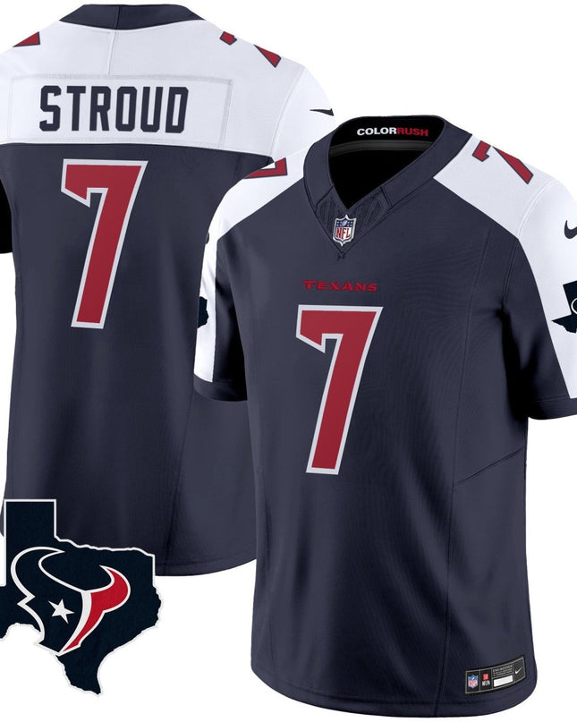 Men's Houston Texans Color Rush Legend Vapor Jersey V2 - All Stitched HOUTEX_KDZ - KINDOZY