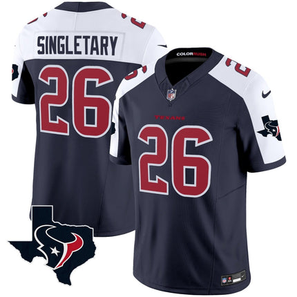 Men's Houston Texans Color Rush Legend Vapor Jersey V2 - All Stitched HOUTEX_KDZ - KINDOZY
