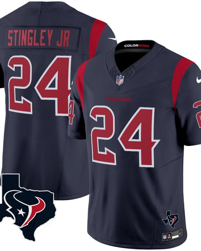 Men's Houston Texans Color Rush Legend Vapor Jersey V2 - All Stitched HOUTEX_KDZ - KINDOZY