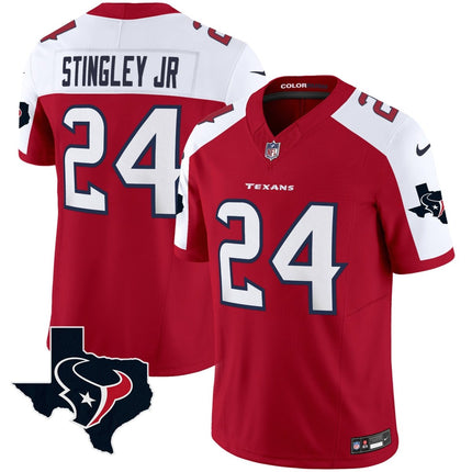 Men's Houston Texans Color Rush Legend Vapor Jersey V2 - All Stitched HOUTEX_KDZ - KINDOZY