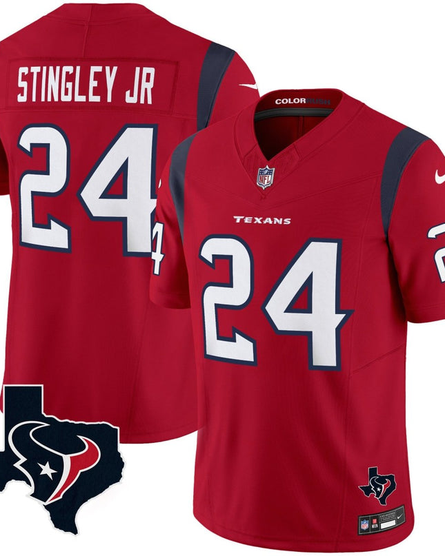 Men's Houston Texans Color Rush Legend Vapor Jersey V2 - All Stitched HOUTEX_KDZ - KINDOZY
