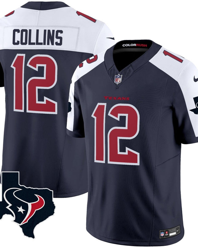 Men's Houston Texans Color Rush Legend Vapor Jersey V2 - All Stitched HOUTEX_KDZ - KINDOZY