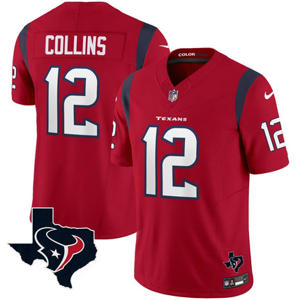 Men's Houston Texans Color Rush Legend Vapor Jersey V2 - All Stitched HOUTEX_KDZ - KINDOZY