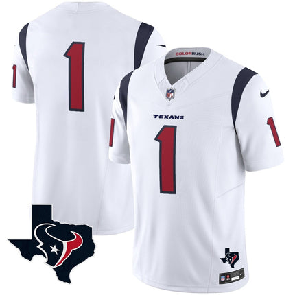 Men's Houston Texans Color Rush Legend Vapor Jersey V2 - All Stitched HOUTEX_KDZ - KINDOZY