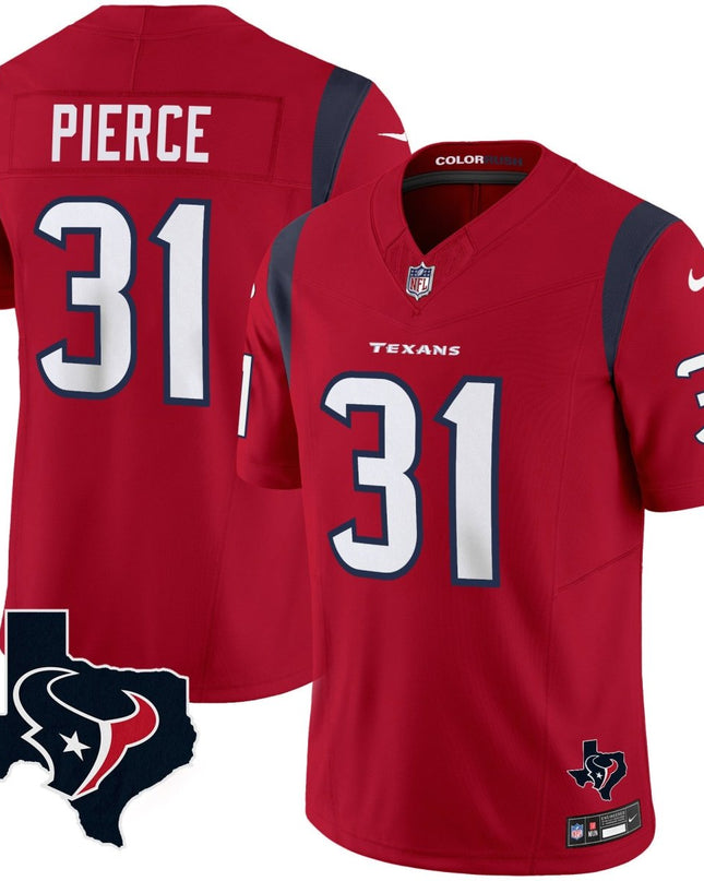 Men's Houston Texans Color Rush Legend Vapor Jersey V2 - All Stitched HOUTEX_KDZ - KINDOZY