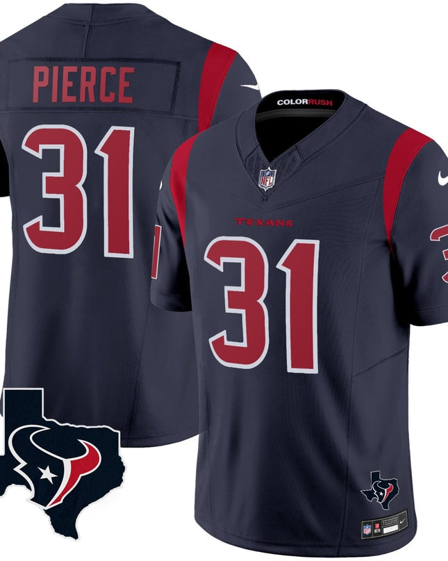 Men's Houston Texans Color Rush Legend Vapor Jersey V2 - All Stitched HOUTEX_KDZ - KINDOZY