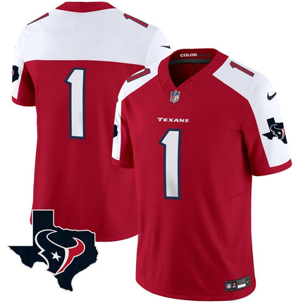 Men's Houston Texans Color Rush Legend Vapor Jersey V2 - All Stitched HOUTEX_KDZ - KINDOZY