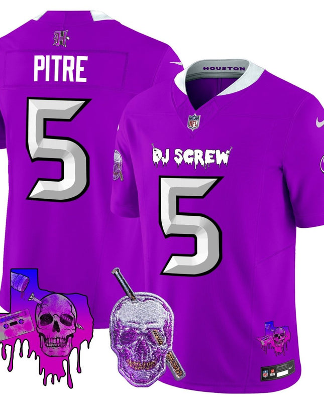Men's Houston Texans DJ Screw Vapor Limited Jersey - All Stitched HOUTEX_KDZ - KINDOZY