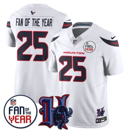 Men's Houston Texans "Fan Of The Year" Jersey - All Stitched HOUTEX_KDZ - KINDOZY