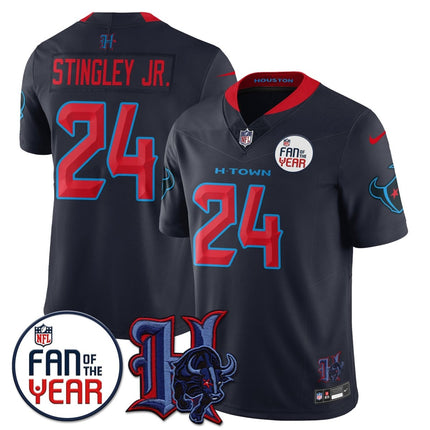Men's Houston Texans "Fan Of The Year" Jersey - All Stitched HOUTEX_KDZ - KINDOZY