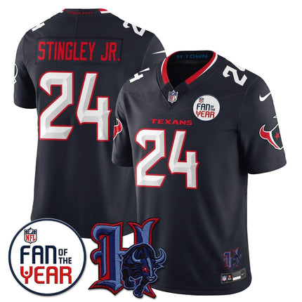 Men's Houston Texans "Fan Of The Year" Jersey - All Stitched HOUTEX_KDZ - KINDOZY