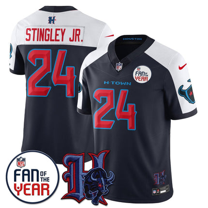 Men's Houston Texans "Fan Of The Year" Jersey - All Stitched HOUTEX_KDZ - KINDOZY