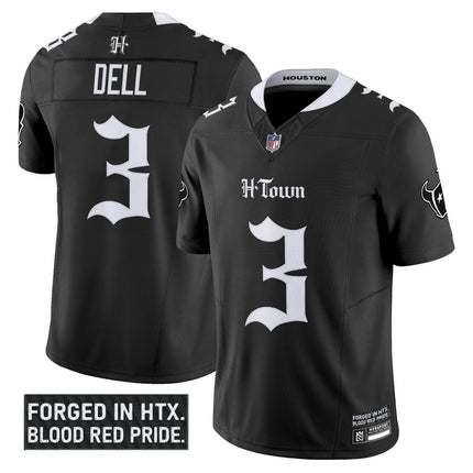 Men's Houston Texans 'Gothic Lone Star Shadows Edition' Vapor Limited Jersey - All Stitched HOUTEX_KDZ - KINDOZY