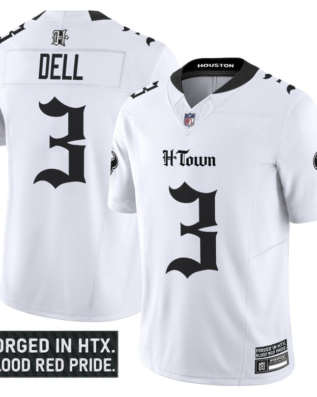 Men's Houston Texans 'Gothic Lone Star Shadows Edition' Vapor Limited Jersey - All Stitched HOUTEX_KDZ - KINDOZY