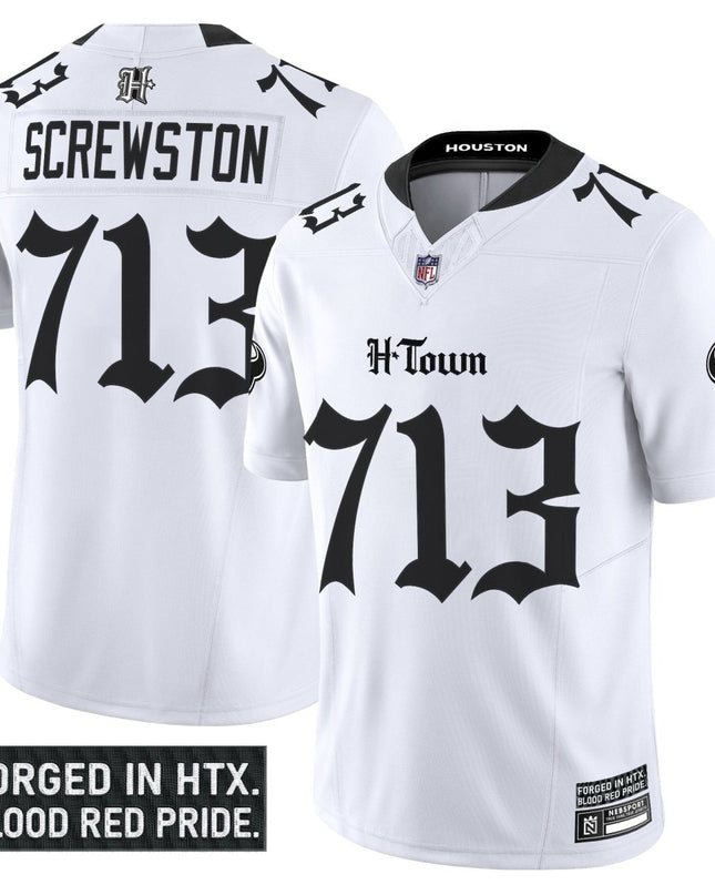 Men's Houston Texans 'Gothic Lone Star Shadows Edition' Vapor Limited Jersey - All Stitched HOUTEX_KDZ - KINDOZY