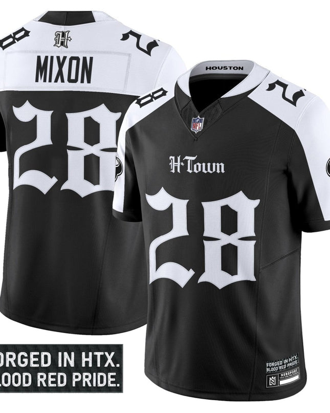 Men's Houston Texans 'Gothic Lone Star Shadows Edition' Vapor Limited Jersey - All Stitched HOUTEX_KDZ - KINDOZY