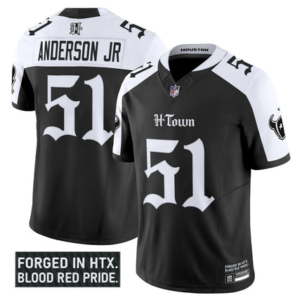 Men's Houston Texans 'Gothic Lone Star Shadows Edition' Vapor Limited Jersey - All Stitched HOUTEX_KDZ - KINDOZY