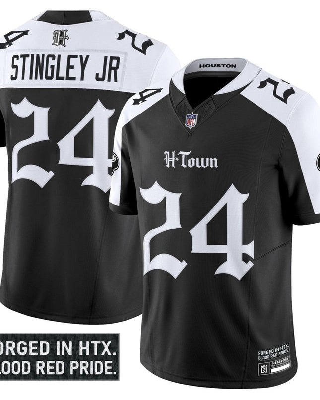 Men's Houston Texans 'Gothic Lone Star Shadows Edition' Vapor Limited Jersey - All Stitched HOUTEX_KDZ - KINDOZY