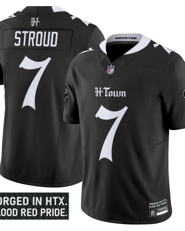 Men's Houston Texans 'Gothic Lone Star Shadows Edition' Vapor Limited Jersey - All Stitched HOUTEX_KDZ - KINDOZY
