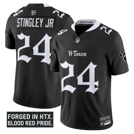 Men's Houston Texans 'Gothic Lone Star Shadows Edition' Vapor Limited Jersey - All Stitched HOUTEX_KDZ - KINDOZY