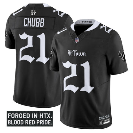Men's Houston Texans 'Gothic Lone Star Shadows Edition' Vapor Limited Jersey - All Stitched HOUTEX_KDZ - KINDOZY