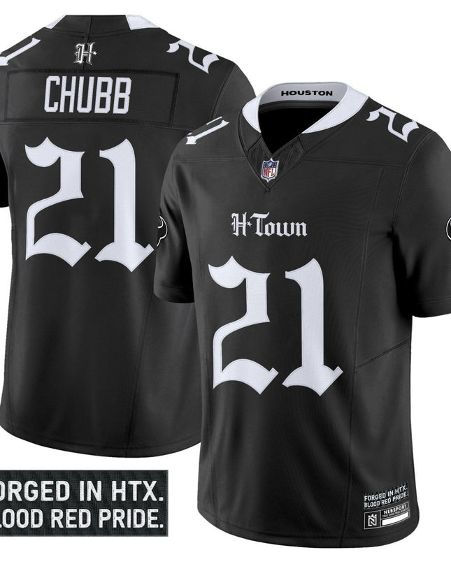 Men's Houston Texans 'Gothic Lone Star Shadows Edition' Vapor Limited Jersey - All Stitched HOUTEX_KDZ - KINDOZY