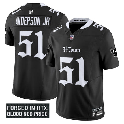 Men's Houston Texans 'Gothic Lone Star Shadows Edition' Vapor Limited Jersey - All Stitched HOUTEX_KDZ - KINDOZY