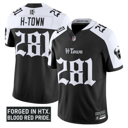 Men's Houston Texans 'Gothic Lone Star Shadows Edition' Vapor Limited Jersey - All Stitched HOUTEX_KDZ - KINDOZY