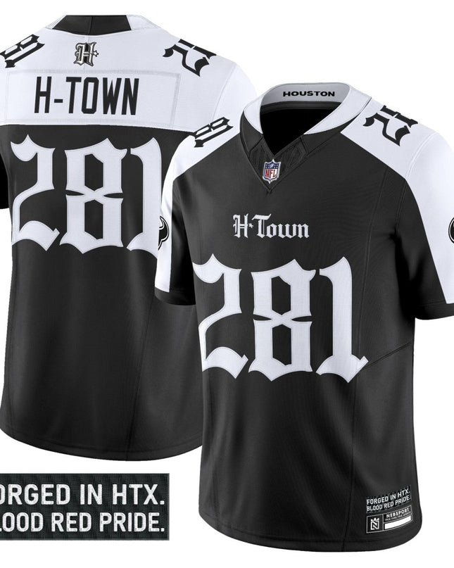 Men's Houston Texans 'Gothic Lone Star Shadows Edition' Vapor Limited Jersey - All Stitched HOUTEX_KDZ - KINDOZY