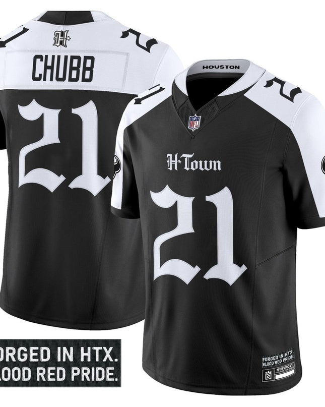 Men's Houston Texans 'Gothic Lone Star Shadows Edition' Vapor Limited Jersey - All Stitched HOUTEX_KDZ - KINDOZY