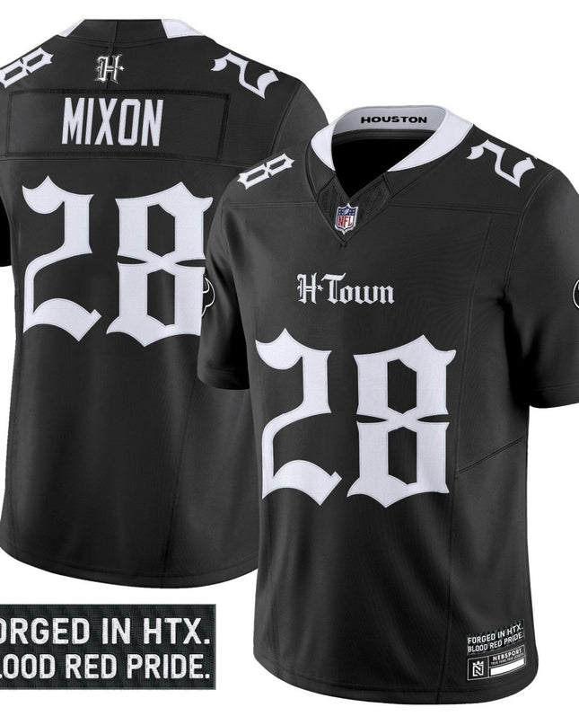 Men's Houston Texans 'Gothic Lone Star Shadows Edition' Vapor Limited Jersey - All Stitched HOUTEX_KDZ - KINDOZY