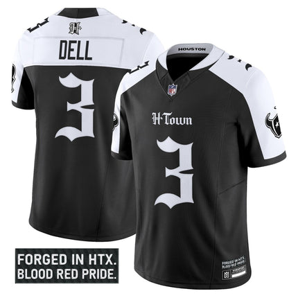 Men's Houston Texans 'Gothic Lone Star Shadows Edition' Vapor Limited Jersey - All Stitched HOUTEX_KDZ - KINDOZY